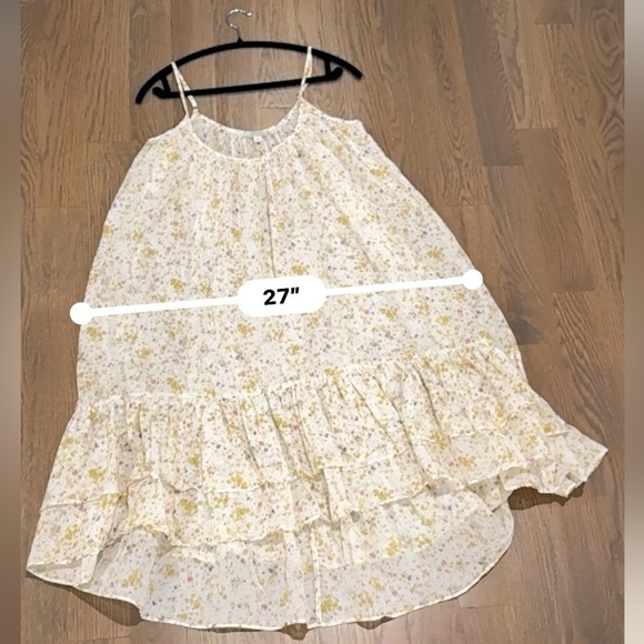 J. Crew Dress Women's Small tiered cotton voile beach soft posies flowers print - Picture 7 of 7